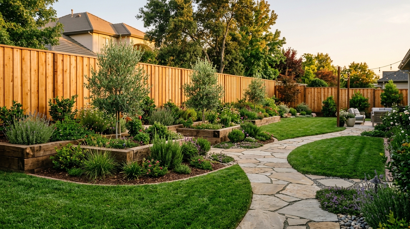 Beautiful finished landscape